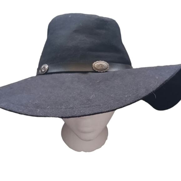 Boho Banded Felt Hat Black OS - Picture 2 of 6